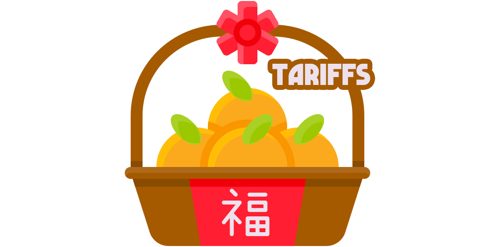 Tariffs on Chinese Goods cover is made by Finsurlog and using image from amonrat rungreangfangsai Freepik
