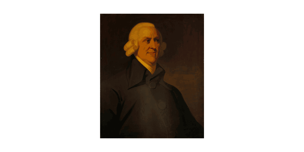 Adam Smith, 1723 - 1790. Political economist paint by Unknow