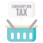 Consumption Tax cover is made by Finsurlog and using image from Freepik