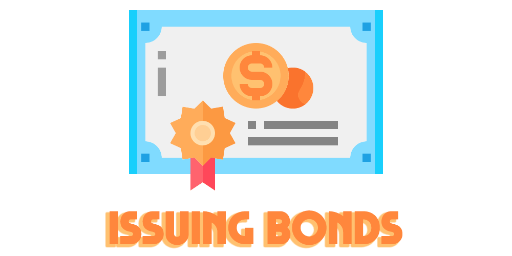 Issuing bonds cover is made by Finsurlog and using image from justiconstudio freepik