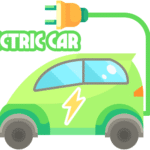 Electric Car cover is made by Finsurlog and using image from justiconstudio freepik