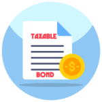Taxable Bond cover is made by Finsurlog and using image from vectorslab freepik