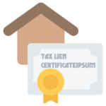 Tax Lien Certificate cover is made by Finsurlog and using image from iconjam freepik